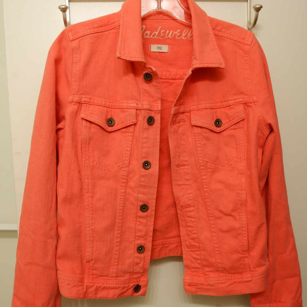 Madewell Denim/Jean Jacket - Salmon/Coral